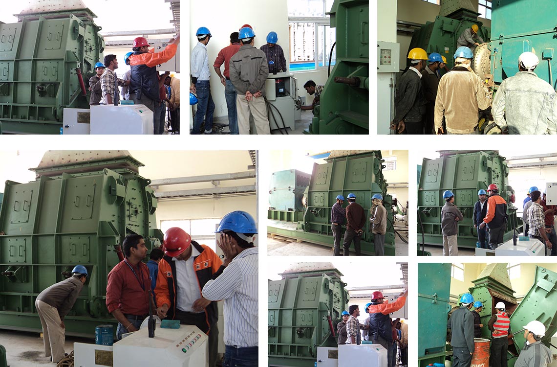 Roller crusher with teeth